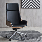 Natia Executive Leather Office Chair-BAOSSAN