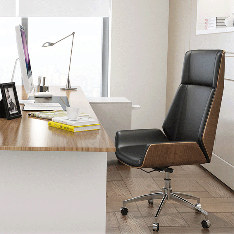Natia Executive Leather Office Chair-BAOSSAN