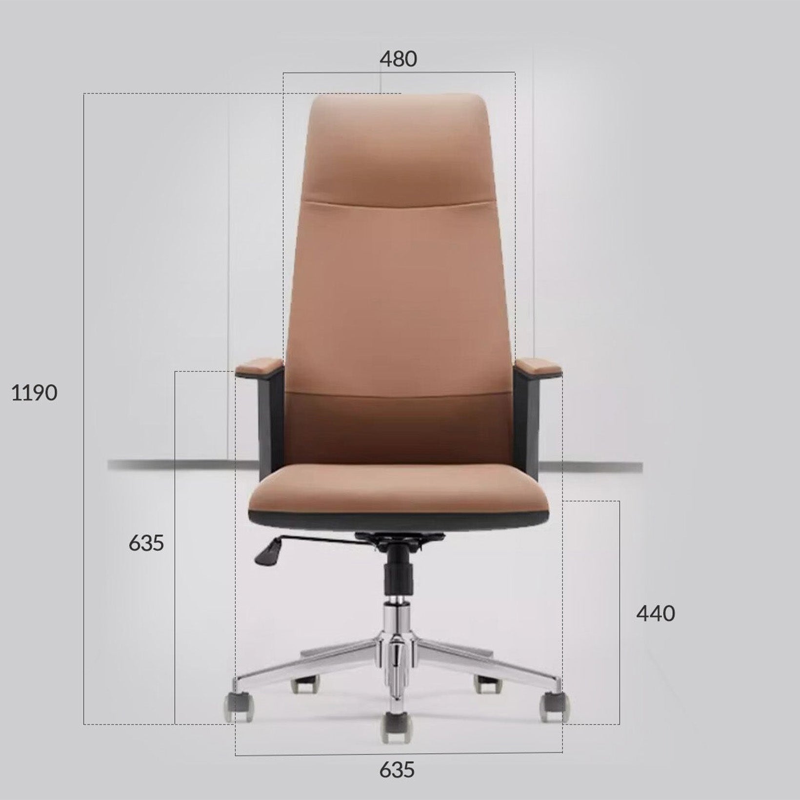 Norris Executive Leather Office Chair-BAOSSAN